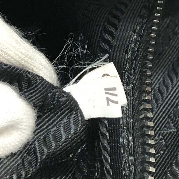 PRADA VA0802 Front pocket Bag Shoulder Bag Leather Black - Picture 10 of 16